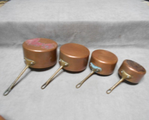 Casseroles vintage cuivre - 4,