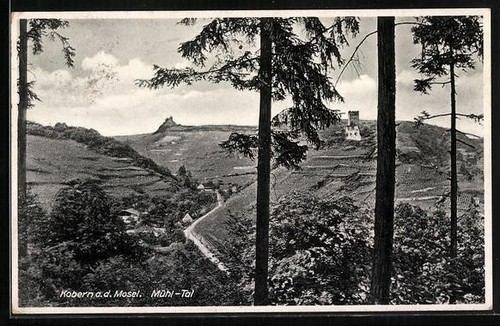 Carte postale kobern d - carte, a.d