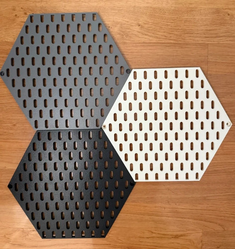 Panneau mural hexagonal - , type
