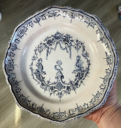 Assiette faience décor - assiette,