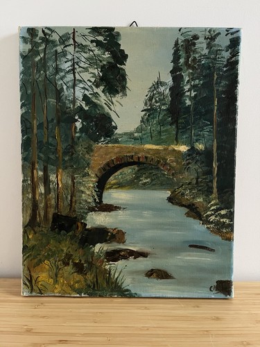 Tableau peinture paysage - peinture,