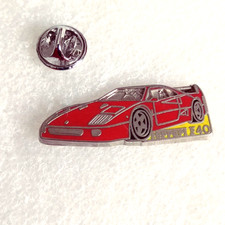 Pin's Pins lapel Pin enamel Sport Voiture Ferrari F40 F 40 Version ZAMAC Argenté