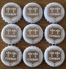 Destockage Lot De 9 Capsules Bière CHIMAY Blanche Format 33 cl Belgique 