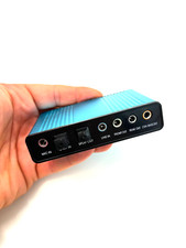 USB 2.0 Sound Card 6 Channel 7.1 and 5.1 Optical External Audio SPDIF Controller