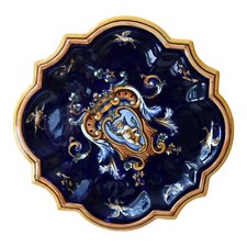 FAIENCE GIEN assiette DÉCOR