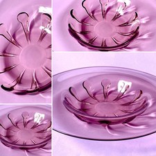 Art Deco « Verlys France « Grande Coupe En Verre Soufflé