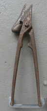 CISAILLE A AFFLEURER PINCE COUPE-TOLE ZINC OUTIL ANCIEN DE COUVREUR 30cm long