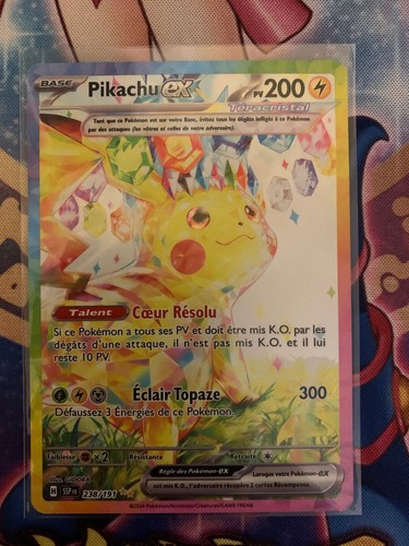 Carte pokémon pikachu 238 - carte,