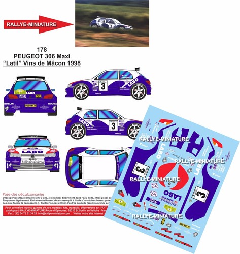 Decals ref 0178 peugeot - decals,