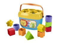 Fisher-Price Mon Trieur de Formes jouet bébé, boite avec 10 blocs, pour appre...