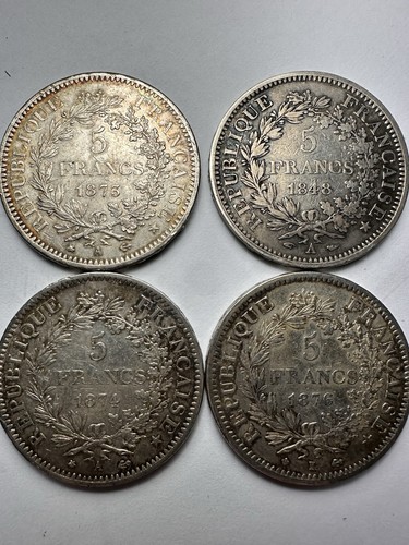Lot pièces 5 francs - lot,