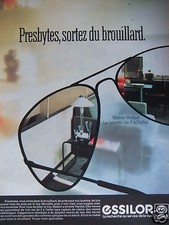 PUBLICITÉ PRESSE 1984 VERRES
