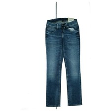 Pepe Jeans Neuf Brooke Pantalon Femmes Slim Fit Stretch Bas Taille W26 L30 Bleu