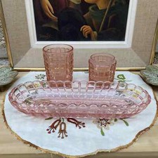 ANCIEN PARTIE ENSEMBLE DE TOILETTE CRISTAL DE BAYEL