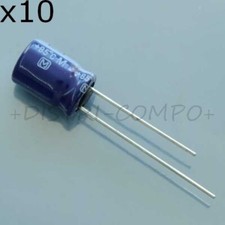 Condensateur 4.7µF 160V 11.2x6.3mm pas5 85° Panasonic M-A ECA2CM4R7 (lot de 10)