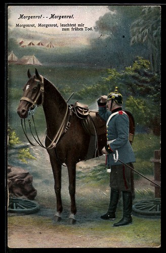 Carte postale soldat - , inquiet