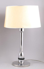 Lampe JUMO Varilux chrome années 50 abat jour d'origine crème 3 feux Design XXe