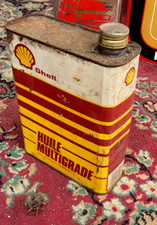 bidon huile ancien SHELL   MULTIGRADE