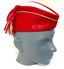 ANCIEN KÉPI CASQUETTE CALOT BERET MILITAIRE CONSCRIT COSTUME D'EPOQUE LE THILLOT