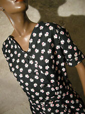 CHIC VINTAGE ROBE ZAZOU 1950 VTG DRESS 50s ROCKABILLY KLEID 50er ABITO (40/42)