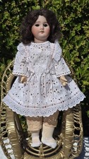 Antique Rare SFBJ Paris 3/0 Bisque Doll Sleepy Eyes Composition Body 1920s