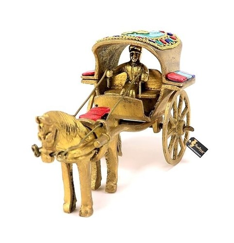 Figurine charrette cheval - à,