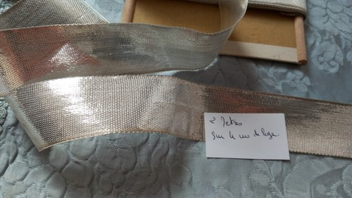Ancien ruban lamé argent - , 2