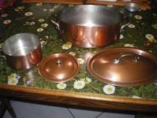 cocotte en cuivre étamée