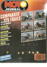 MOTO JOURNAL N°783 DAYTONA / J.C SELINI / COMP. 125 TRIAL / 125 CAGIVA CROSS
