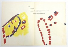 Pierre Tal-Coat Original Lithographie Imprimé En 1960