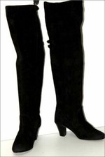 ANDRE Cuissardes à Talons Nubuck Souple Doublées Cuir T 41 TTBE