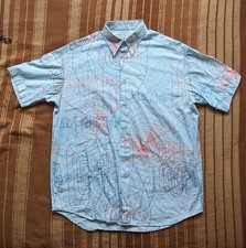 Moschino Vintage Millenium Shirt Rare Wavey Print Versace Castelbajac Iceberg