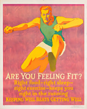 Affiche vintage santé et