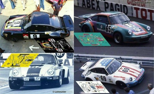 Décal porsche 911 carrera rsr - 911,