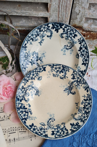 Anciennes assiettes creuses - 2,
