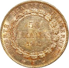 X3859 Rare 50 Francs Génie