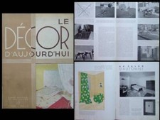DECOR D'AUJOURD'HUI 1936 MOBILIER SCOLAIRE,Prouvé,MALLET STEVENS, CHAREAU HERBST