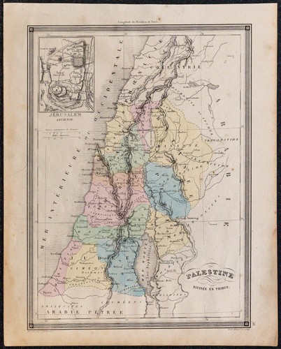 1860ca carte géographique - -,