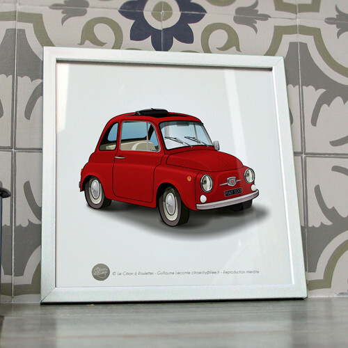 Poster voiture ancienne - , fiat