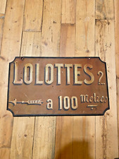 plaque en tole peinte pour les