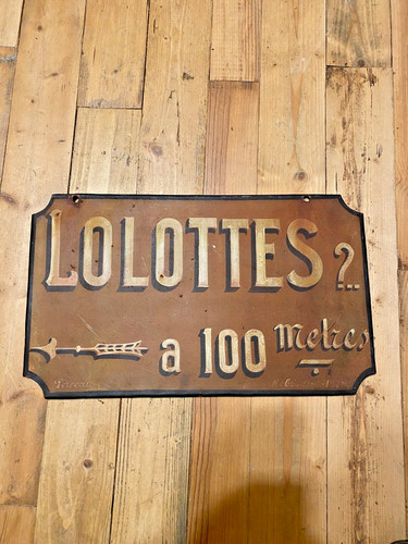 Plaque tole peinte pour - plaque, les