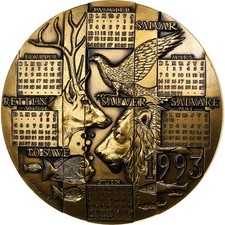 France, Médaille, Calendrier