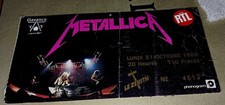 RARE / TICKET BILLET DE CONCERT - METALLICA Pars Zenith ( FRANCE ) 1988
