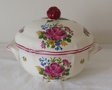 Soupière / légumier, porcelaine de Saint-Amand - Vieux Strasbourg