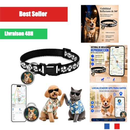 Traceur gps chat - chien, sans