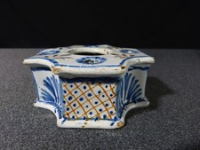 Encrier ancien en faience de