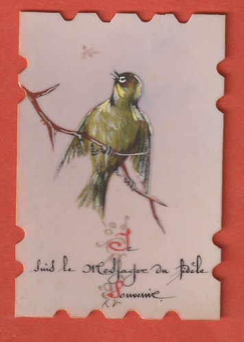 Image pieuse celluloid peinte - image,