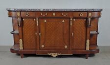 Buffet Enfilade De Style Louis XVI En Marquèterie & Bronze Doré Estampillé