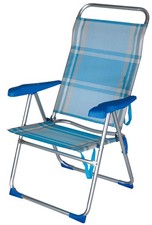 CHAISE DE PLAGE RÉGLABLE ET