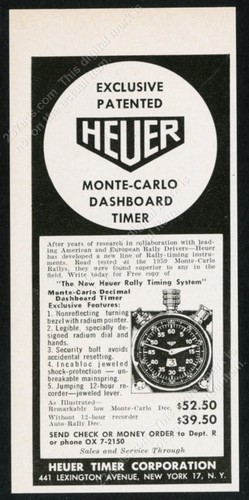 1960 heuer monte - heuer, carlo